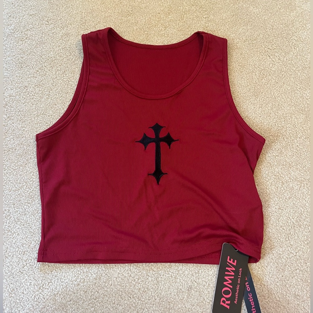 Red Cross Crop Top